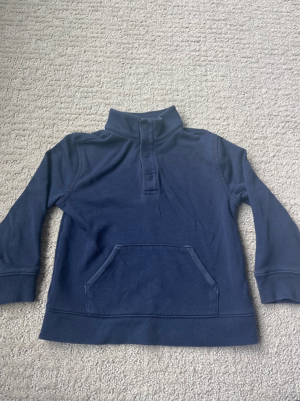 Janie & Jack Quarter Snap Navy 4T